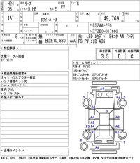 Nissan LEAF лот № 5092 оценка 3.5  с аукциона в Японии 5