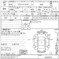 Honda ACTY TRUCK лот № 70 оценка 3.5  с аукциона в Японии 9