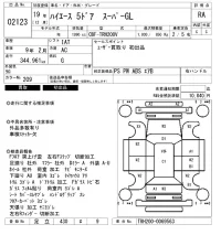 Toyota HIACE VAN лот № 2123 оценка RA  с аукциона в Японии 6