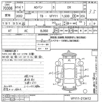 Nissan AD лот № 70306 оценка 3.5  с аукциона в Японии 10