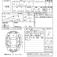 Mitsubishi PAJERO MINI лот № 1416 оценка R  с аукциона в Японии 6