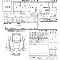 Mitsubishi EK WAGON лот № 1099 оценка 3.5  с аукциона в Японии 3