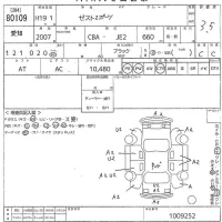 Honda ZEST лот № 80109 оценка 3.5  с аукциона в Японии 10