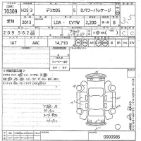 Mitsubishi DELICA D5 лот № 70309 оценка 3.5  с аукциона в Японии 11