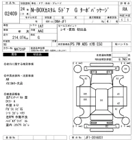 Honda N BOX лот № 2409 оценка RA  с аукциона в Японии 6