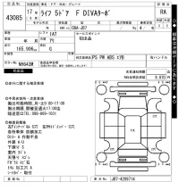 Honda LIFE лот № 43085 оценка RA  с аукциона в Японии 10