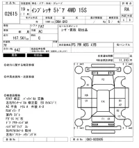 Subaru IMPREZA лот № 2615 оценка RA  с аукциона в Японии 6
