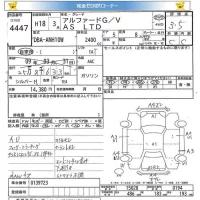 Toyota ALPHARD лот № 4447 оценка 3.5  с аукциона в Японии 5