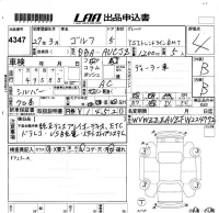 Volkswagen Golf лот № 4347 оценка 4  с аукциона в Японии 5