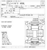 Nissan CIMA лот № 6231 оценка 3.5  с аукциона в Японии 5