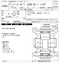 Mercedes-Benz C CLASS лот № 5065 оценка 3.5  с аукциона в Японии 6