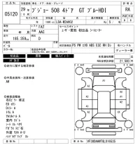 Peugeot 508 лот № 5120 оценка RA  с аукциона в Японии 6