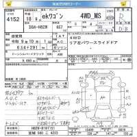 Mitsubishi EK WAGON лот № 4152 оценка R  с аукциона в Японии 5