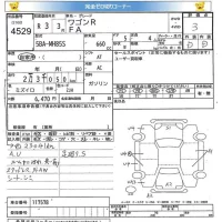 Suzuki WAGON R лот № 4529 оценка 3  с аукциона в Японии 5