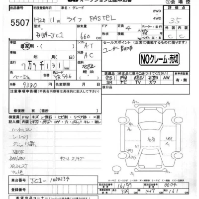 Honda LIFE  с аукциона в Японии