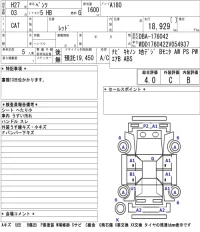 Mercedes-Benz A CLASS лот № 39 оценка 4  с аукциона в Японии 5