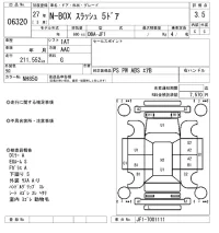 Honda N BOX SLASH лот № 6320 оценка 3.5  с аукциона в Японии 2