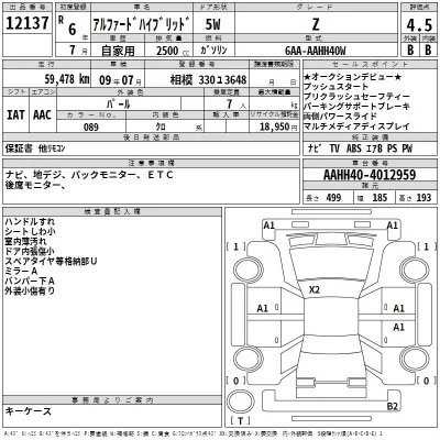 Toyota ALPHARD  с аукциона в Японии