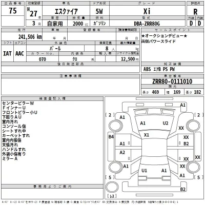 Toyota ESQUIRE  с аукциона в Японии
