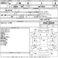 Toyota C-HR лот № 50011 оценка R  с аукциона в Японии 2
