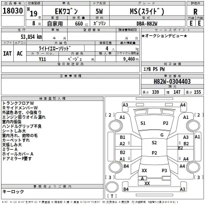 Mitsubishi EK WAGON  с аукциона в Японии