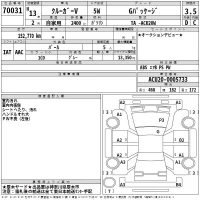 Toyota KLUGER лот № 70031 оценка 3.5  с аукциона в Японии 2