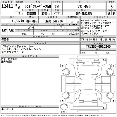 Toyota LAND CRUISER  с аукциона в Японии