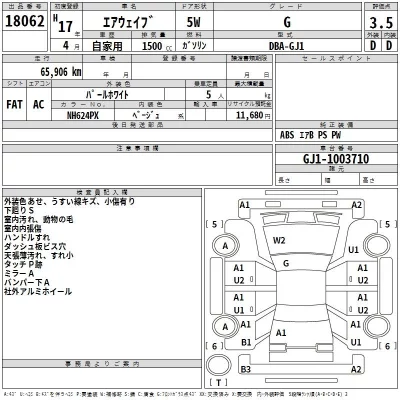 Honda AIRWAVE  с аукциона в Японии