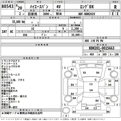 Toyota HIACE VAN  с аукциона в Японии