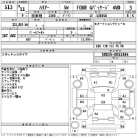 Toyota HARRIER лот № 513 оценка 3  с аукциона в Японии 2