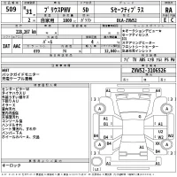 Toyota PRIUS PHV лот № 509 оценка RA  с аукциона в Японии 2