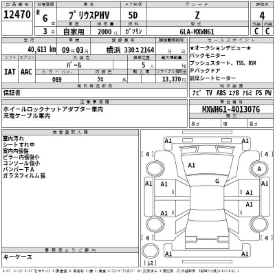 Toyota PRIUS PHV  с аукциона в Японии