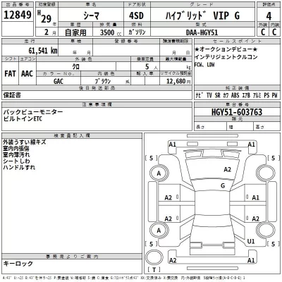 Nissan CIMA  с аукциона в Японии