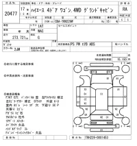 Toyota HIACE лот № 20477 оценка RA  с аукциона в Японии 10