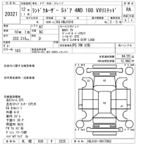 Toyota LAND CRUISER лот № 20321 оценка RA  с аукциона в Японии 10