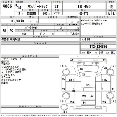 Subaru SAMBAR  с аукциона в Японии