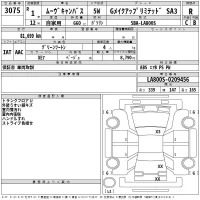 Daihatsu MOVE CANBUS лот № 3075 оценка R  с аукциона в Японии 2