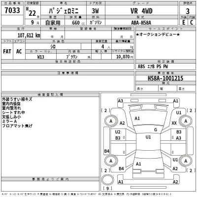 Mitsubishi PAJERO MINI  с аукциона в Японии