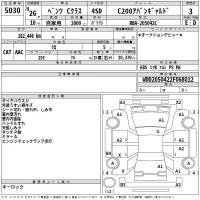 Mercedes-Benz C CLASS лот № 5030 оценка 3  с аукциона в Японии 2