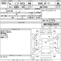 Mercedes-Benz A CLASS лот № 5021 оценка RA  с аукциона в Японии 2