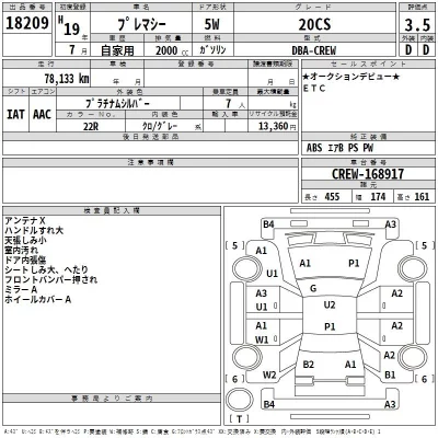Mazda PREMACY  с аукциона в Японии