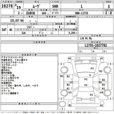Daihatsu MOVE  с аукциона в Японии