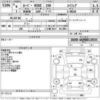 Rover MINI лот № 5106 оценка 3.5  с аукциона в Японии 2