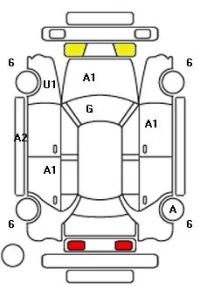 Audi RS e-tron GT лот № 33524 оценка 4.5  с аукциона в Японии 11