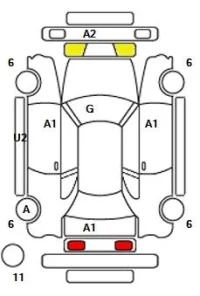 Fiat 500 лот № 10519 оценка 4.5  с аукциона в Японии 11
