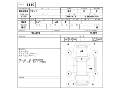 Nissan TIIDA LATIO  с аукциона в Японии