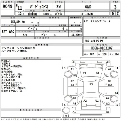 Mitsubishi PAJERO IO  с аукциона в Японии