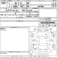 Volkswagen Golf лот № 5002 оценка RA  с аукциона в Японии 2