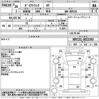 Toyota DYNA лот № 70020 оценка RA  с аукциона в Японии 2