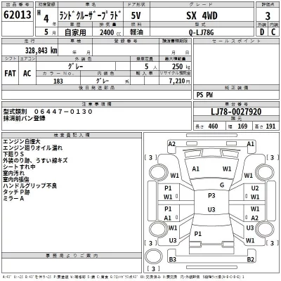 Toyota LAND CRUISER PRADO  с аукциона в Японии